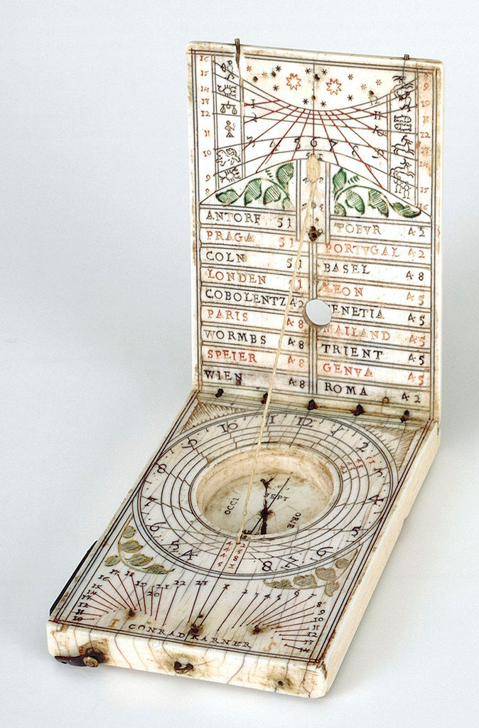 Detail of Diptych dial, leaves Ib and IIa by Conrad Karner
