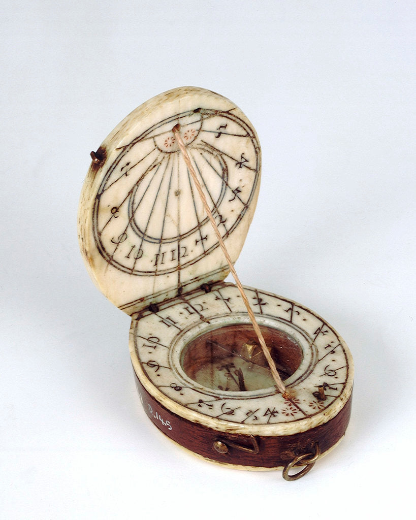Detail of Diptych dial, leaves Ib and IIa by Lienhart Miller