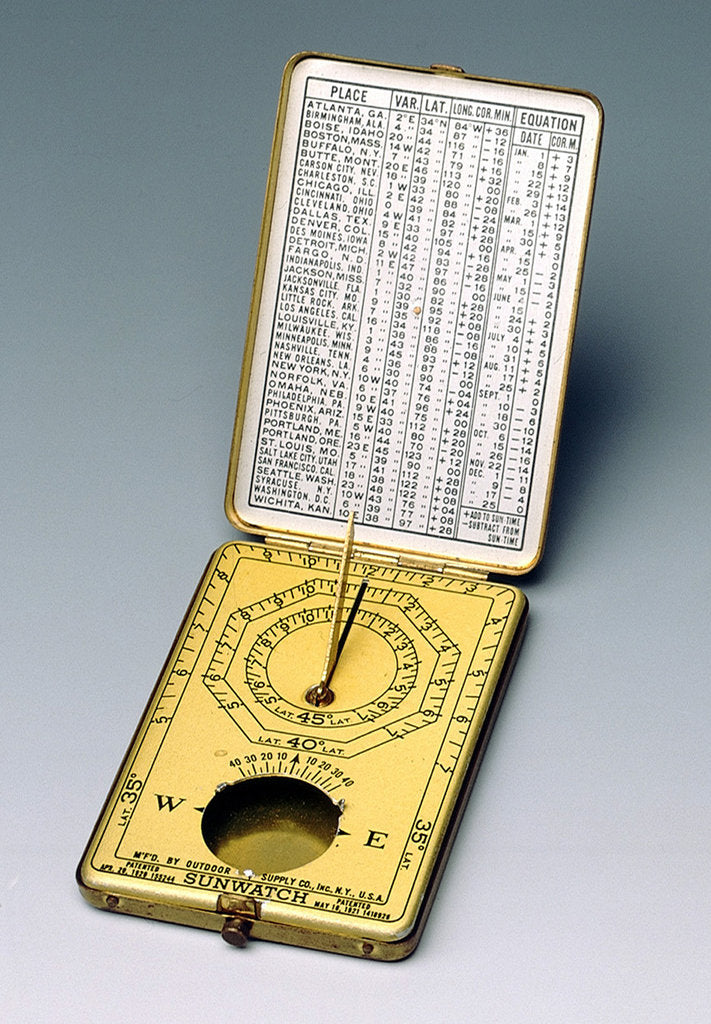 Detail of Horizontal dial by Outdoor Supply Co. Inc