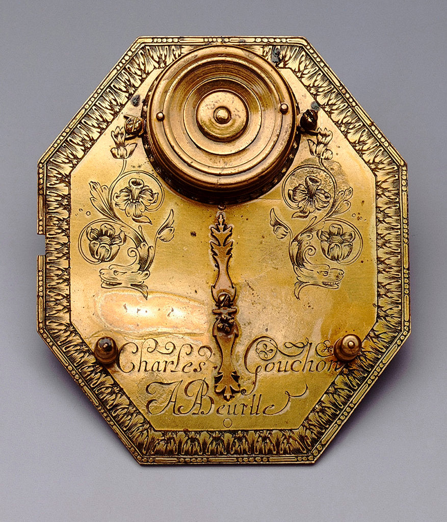 Detail of Horizontal dial, reverse by Charles Gouchon