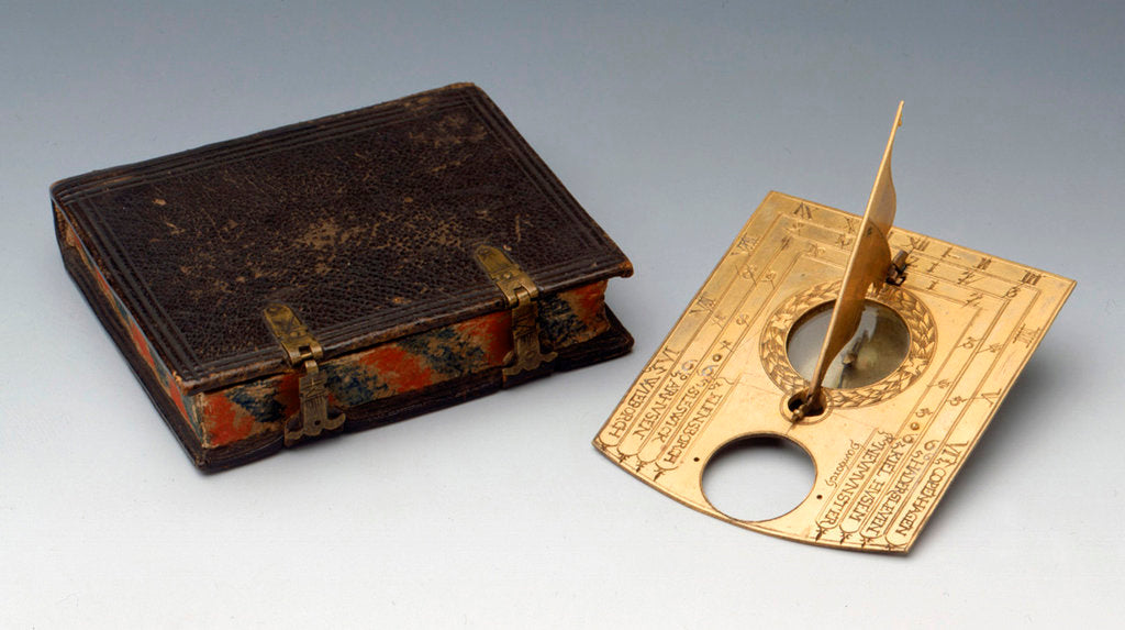 Detail of Horizontal dial, with case by unknown