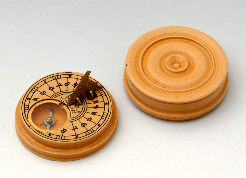 Detail of Compass dial, with lid by Mary Rose Trading Ltd