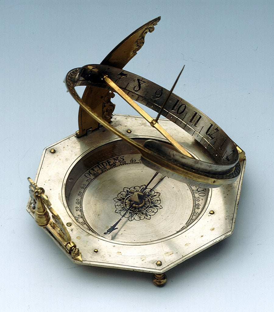 Detail of Augsburg dial by Johann Martin Willebrand
