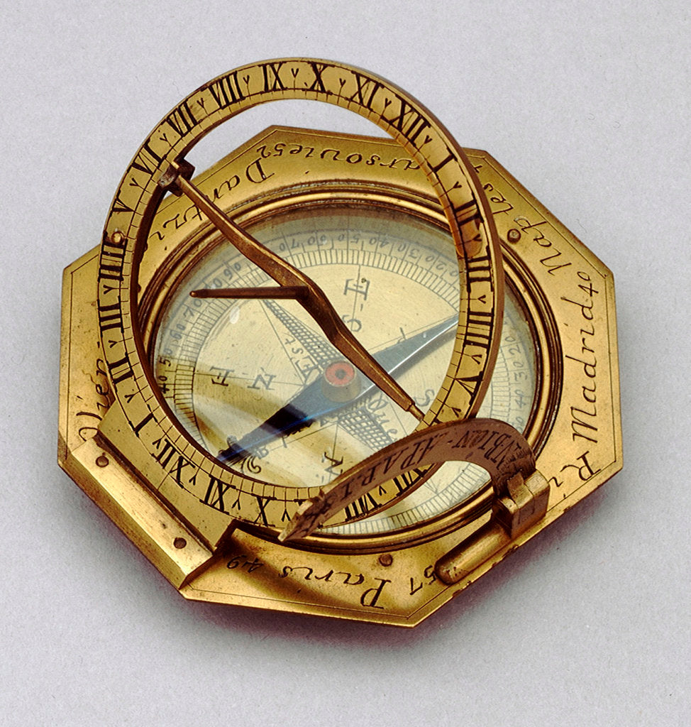 Detail of Augsburg dial by Nicolas Bion