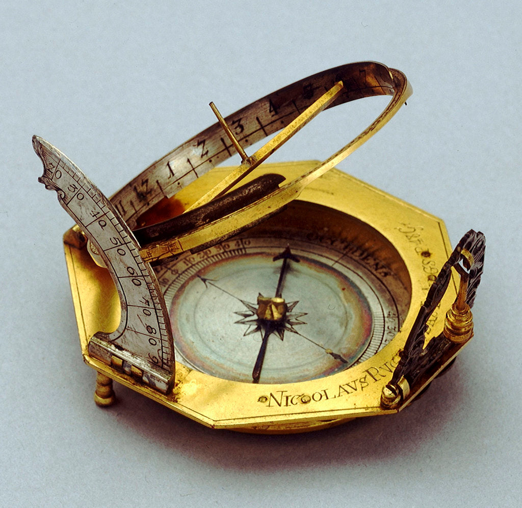 Detail of Augsburg dial by Nikolaus Rugendas