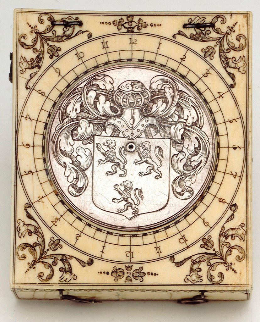 Detail of Dieppe magnetic azimuth dial, leaf Ia by unknown