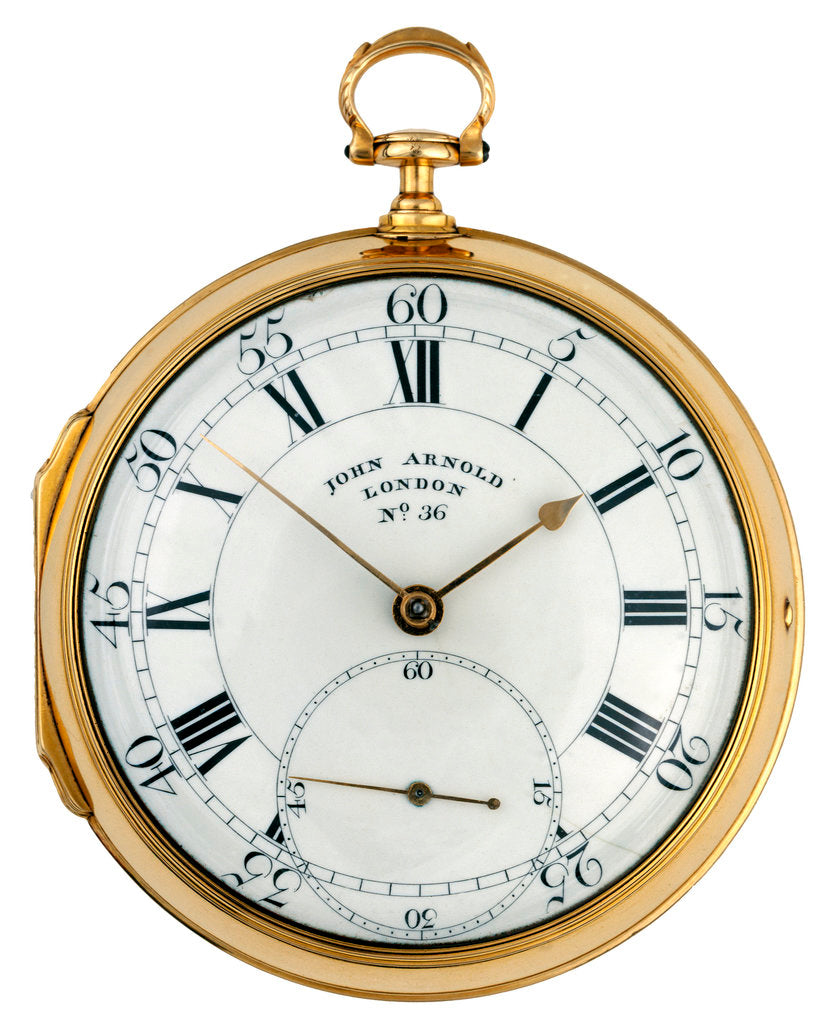 Detail of John Arnold's pocket chronometer no. 1/36 by John Arnold