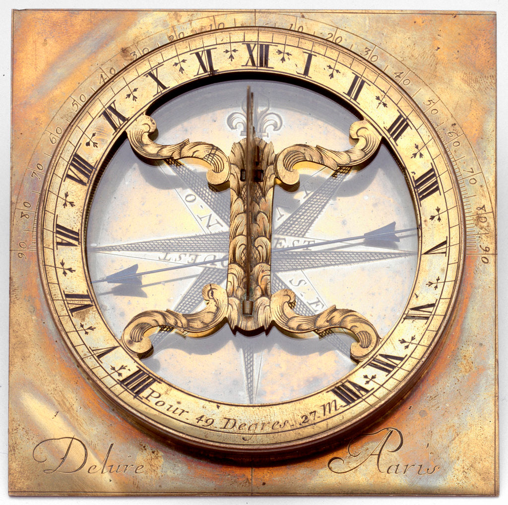Detail of Horizontal dial by Claude Delure