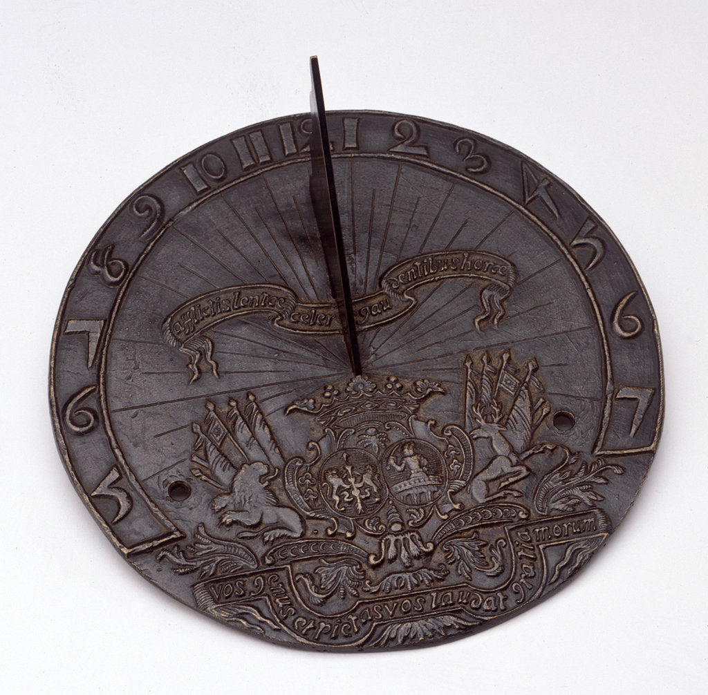 Detail of Horizontal pedestal dial by unknown