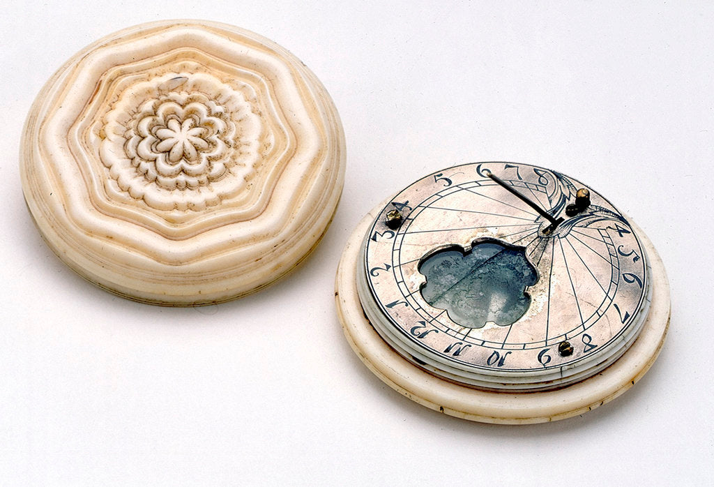 Detail of Horizontal dial, with lid by Wolfgang Hager