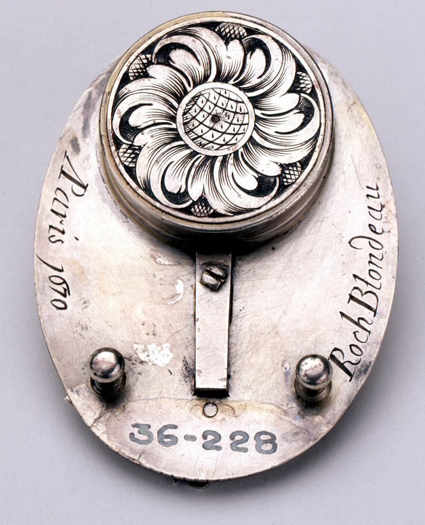 Detail of Horizontal dial, reverse by Roch Blondeau