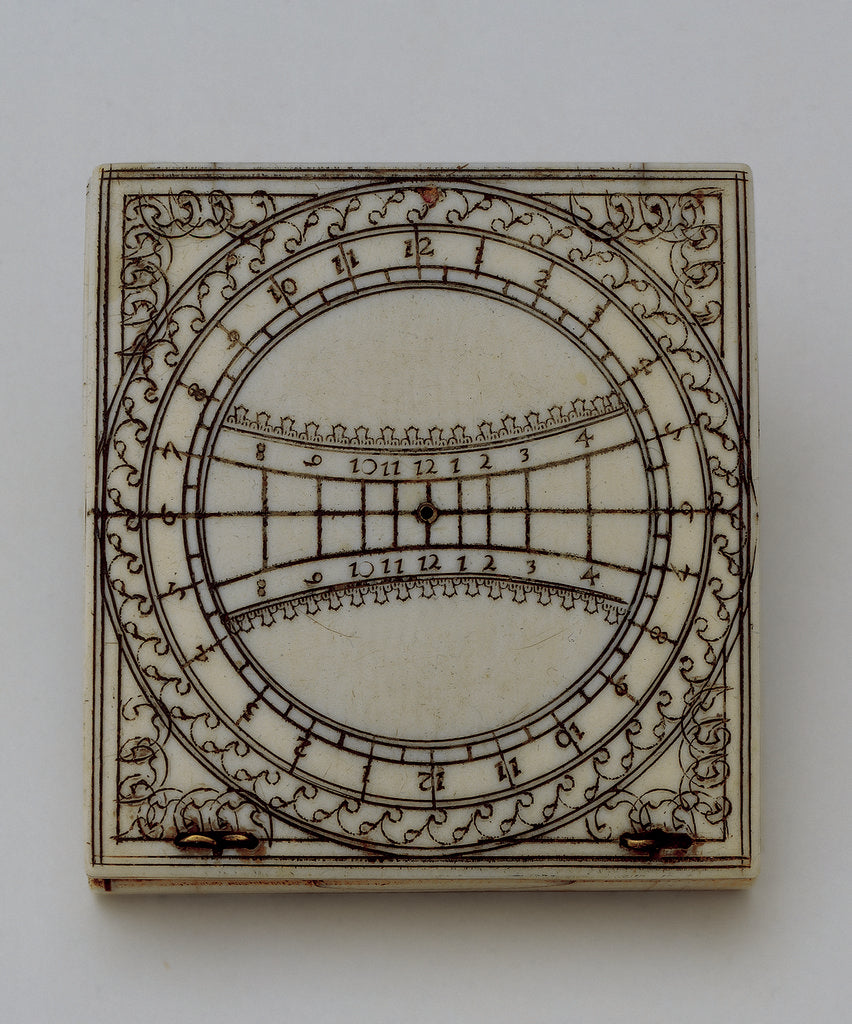 Detail of Dieppe magnetic azimuth dial, leaf Ia by unknown