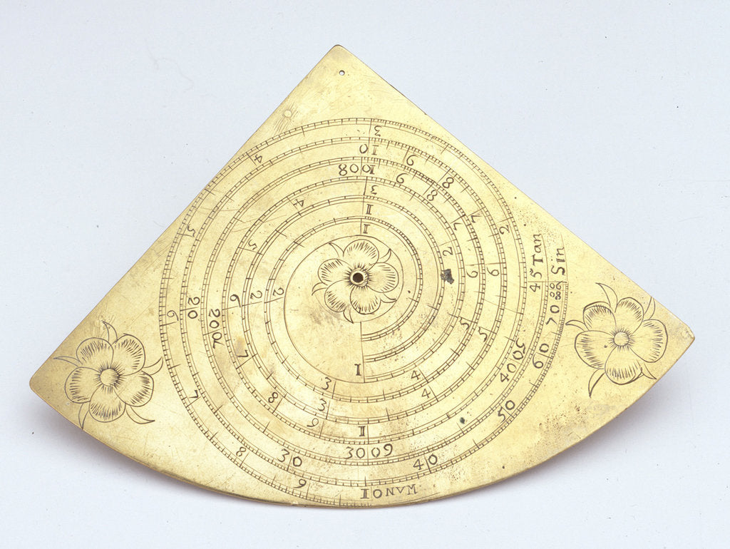 Detail of Reverse of Gunter quadrant by unknown