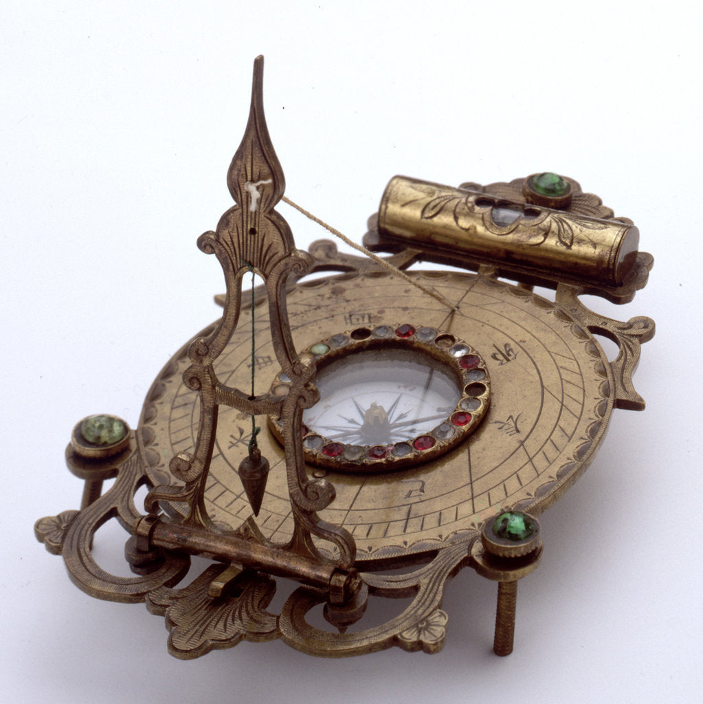 Detail of String-gnomon dial by unknown