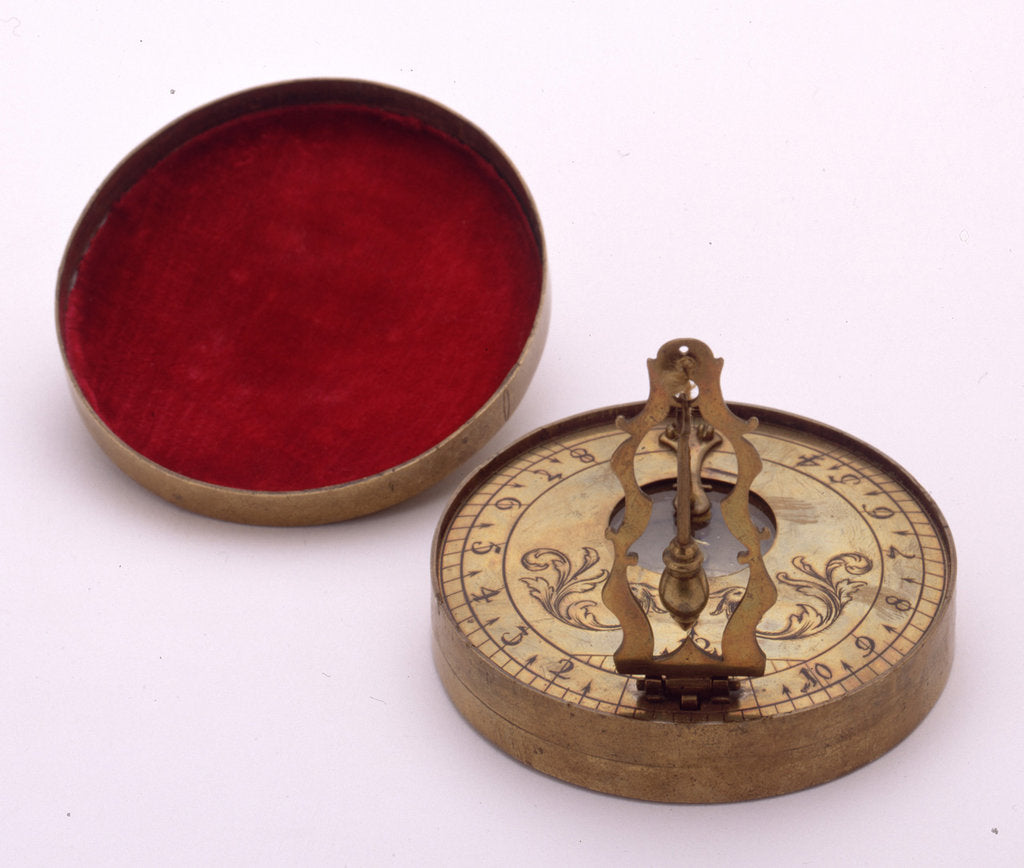 Detail of String-gnomon dial by unknown