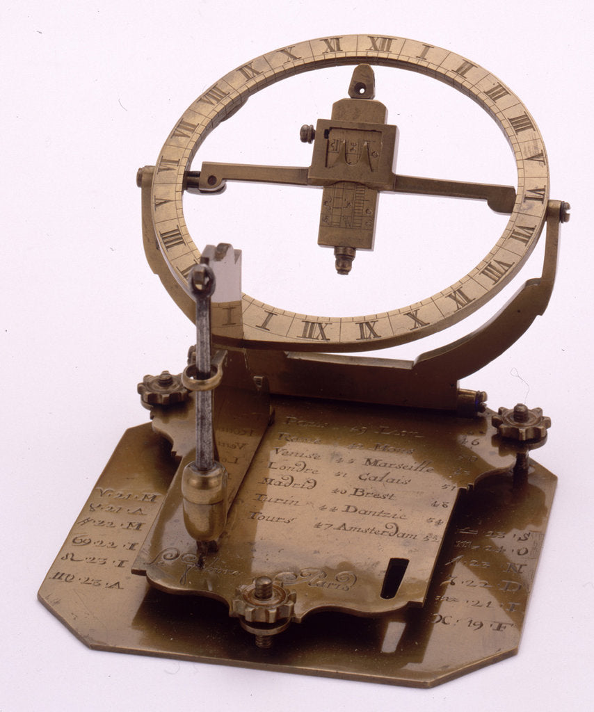 Detail of Equinoctial dial by Lefevre