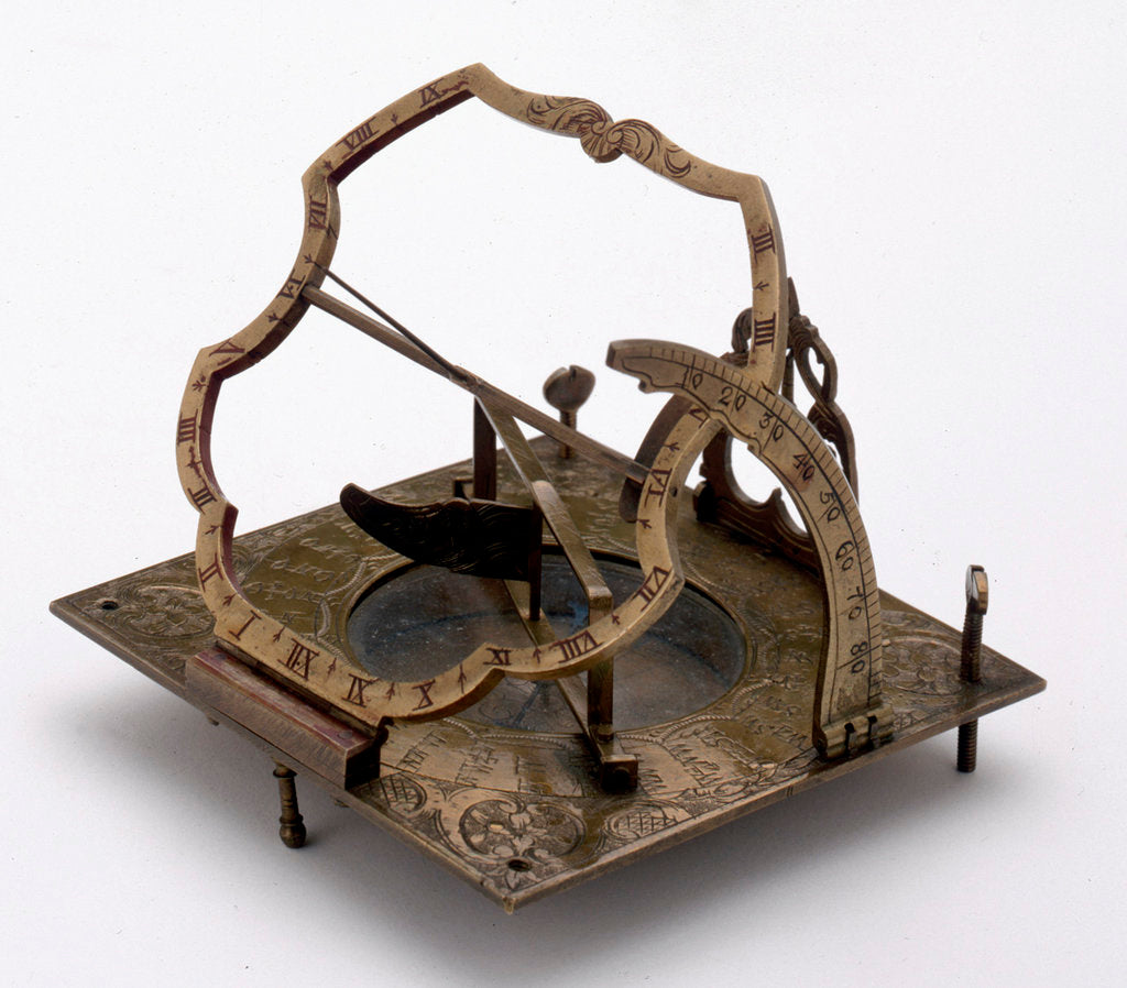 Detail of Augsburg dial by Lorenz Grassl
