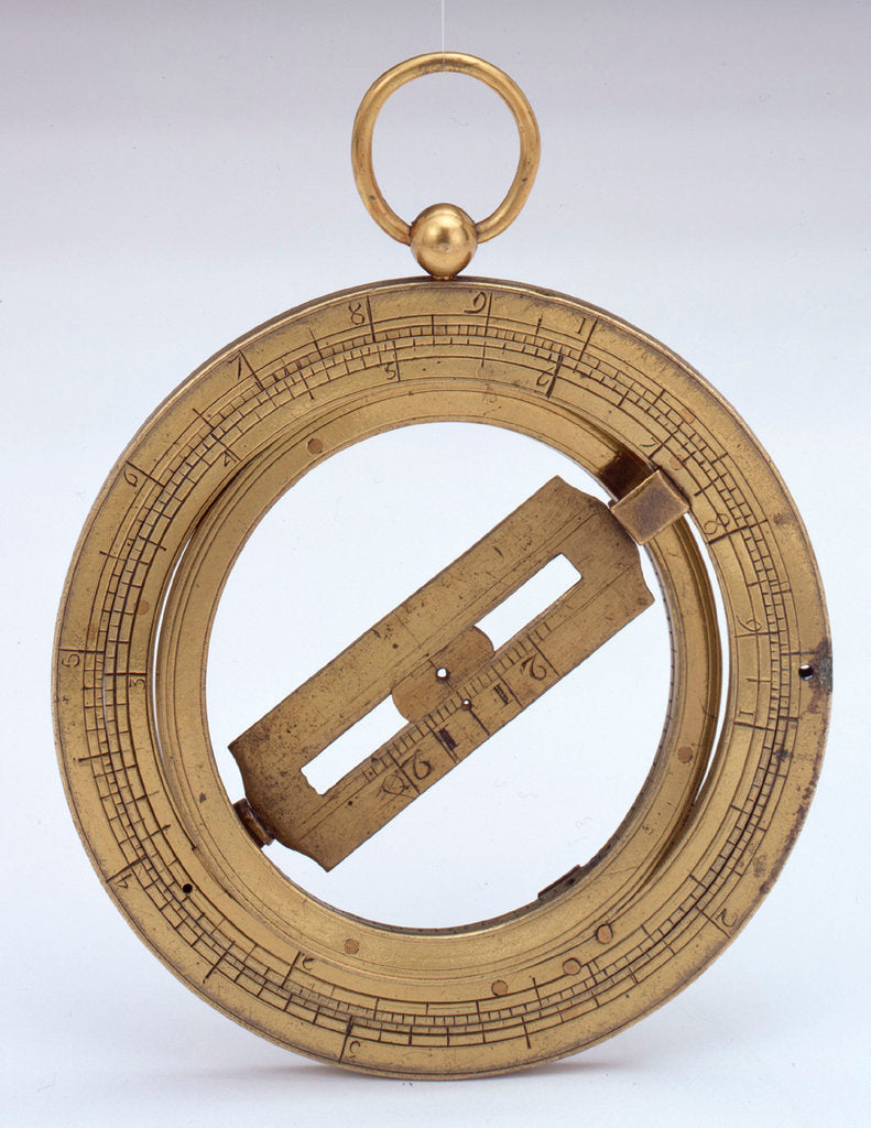 Detail of Universal equinoctial ring dial by unknown