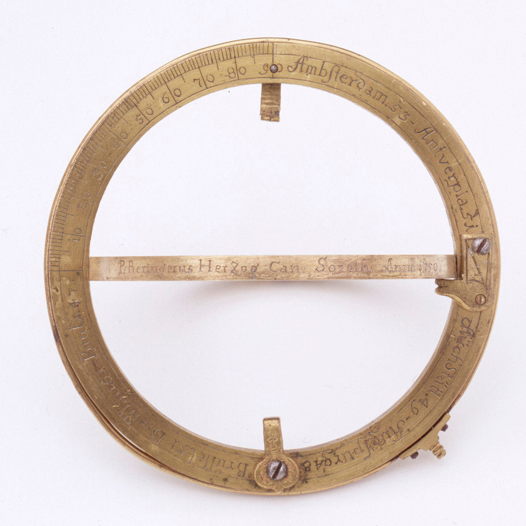Detail of Universal equinoctial ring dial by Paul Beringer