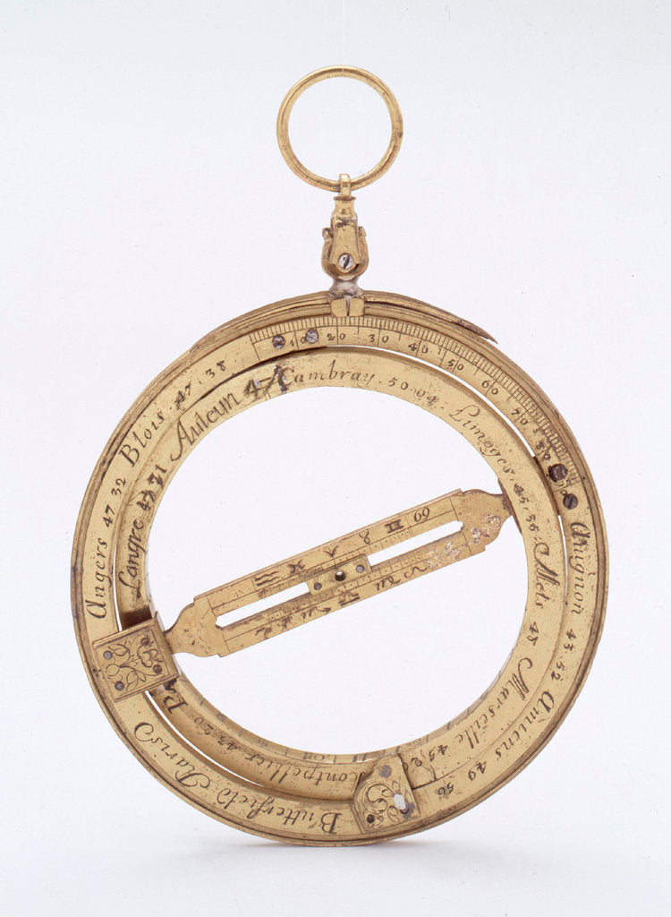 Detail of Universal equinoctial ring dial by Michael Butterfield