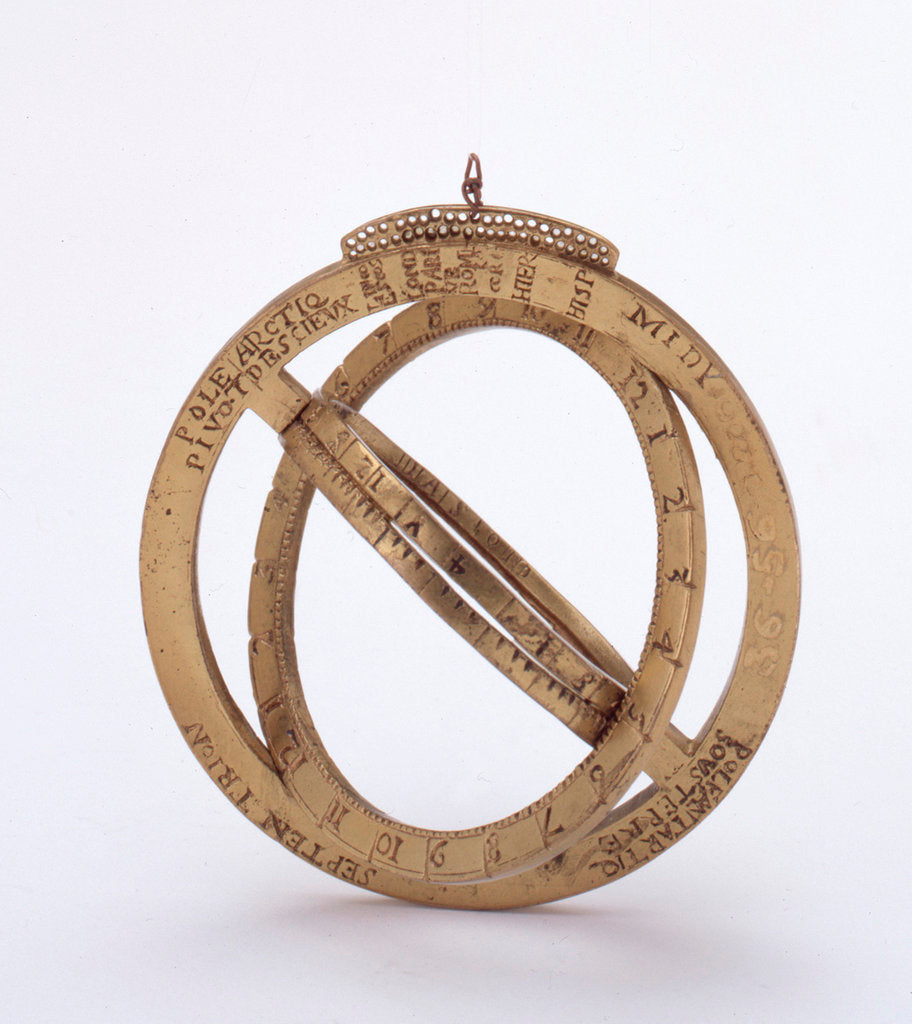 Detail of Universal equinoctial ring dial by unknown
