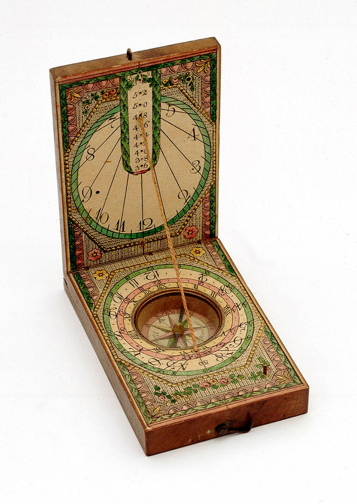 Detail of Diptych dial, leaves Ib and IIa by David Beringer