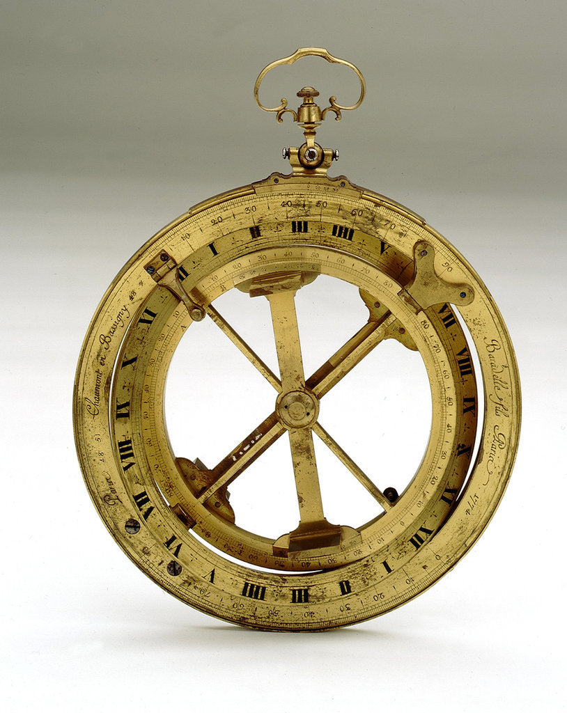 Detail of Universal equinoctial ring dial by Nicolas-Eloi Baradelle