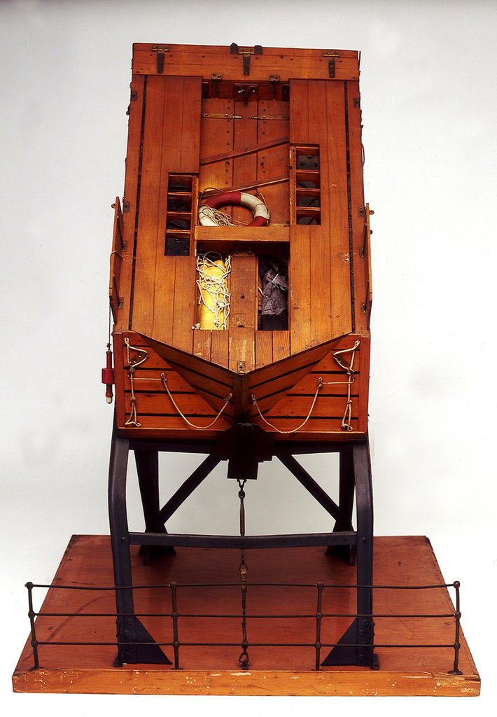 Detail of Full hull model, liferaft by unknown
