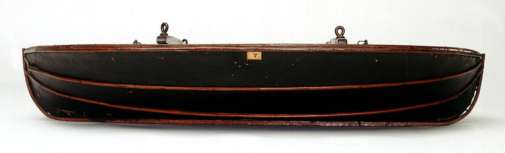 Detail of Full hull model, collapsible lifeboat by G. L. Berthon