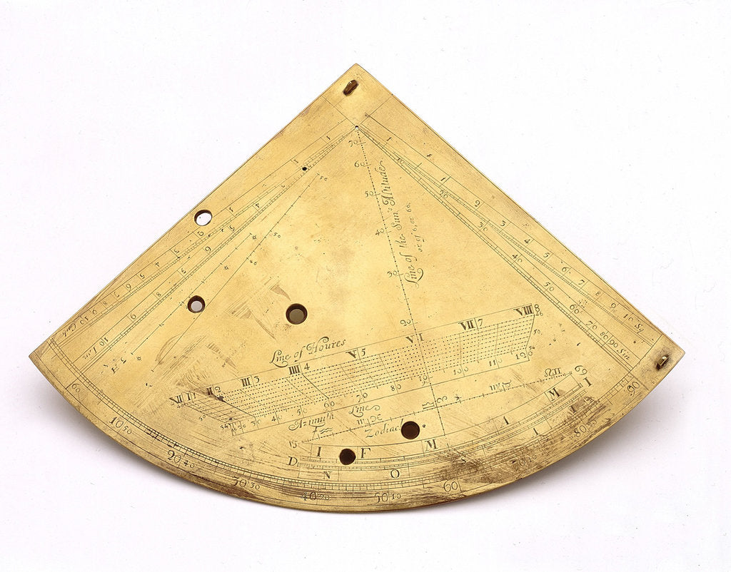 Detail of Obverse of Horary quadrant by unknown