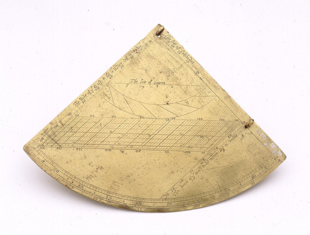 Detail of Obverse of Oughtred quadrant by unknown