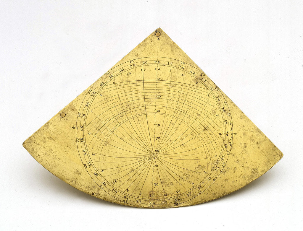 Detail of Reverse of Oughtred quadrant by unknown