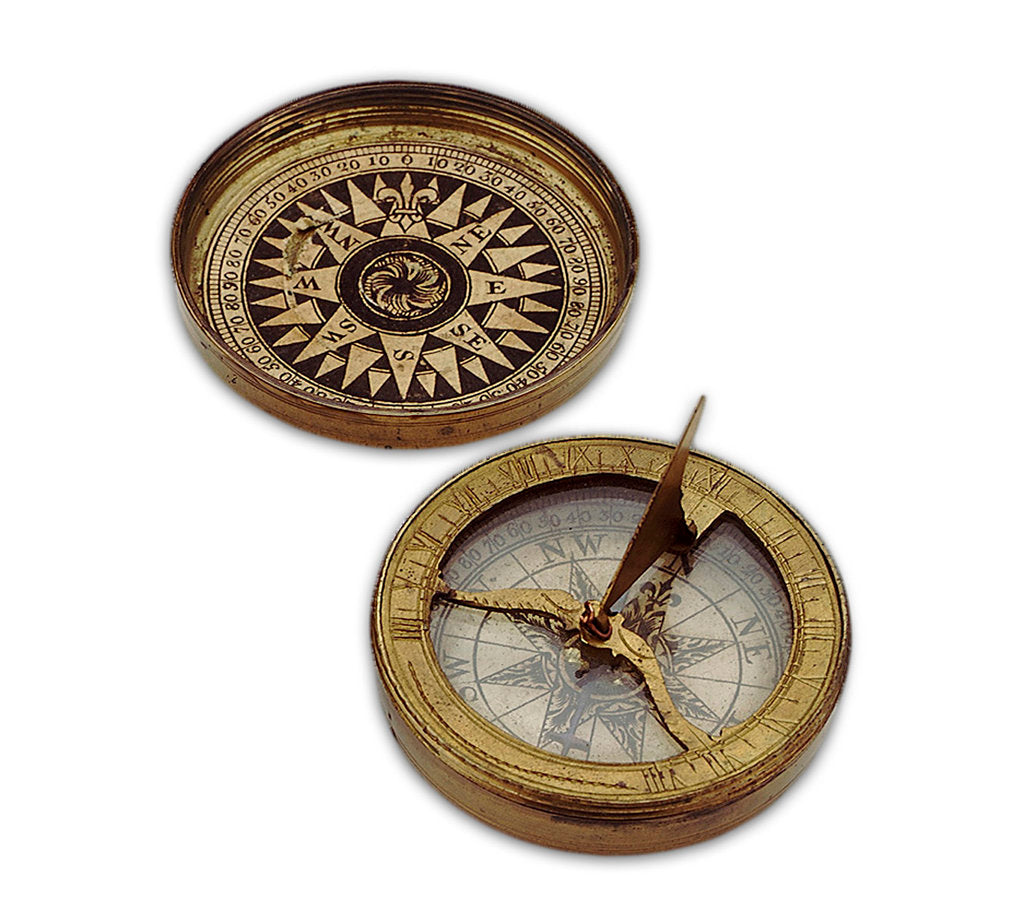 Detail of Compass dial, with lid by unknown