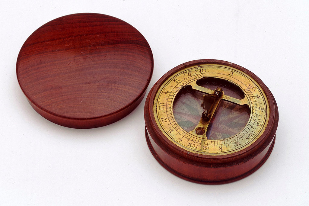 Detail of Compass dial, with lid by unknown