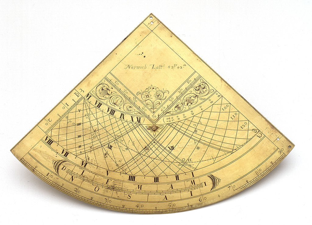Detail of Obverse of Gunter quadrant by unknown