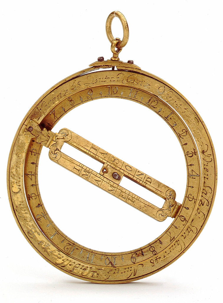 Detail of Universal equinoctial ring dial by Nikolaus Rugendas