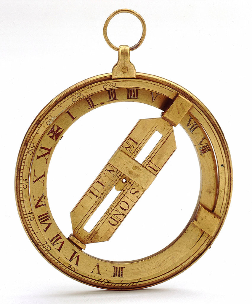Detail of Universal equinoctial ring dial by unknown