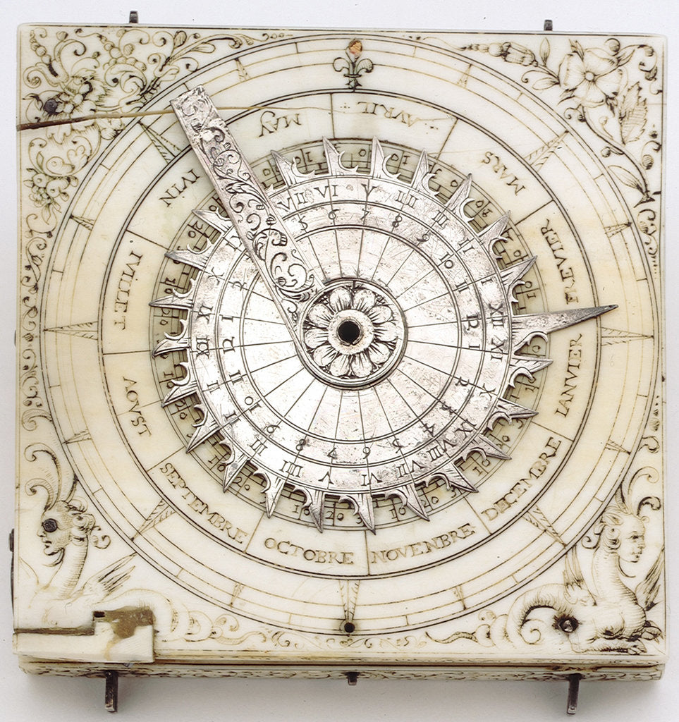 Detail of Diptych dial, leaf Ia by David Asselinne