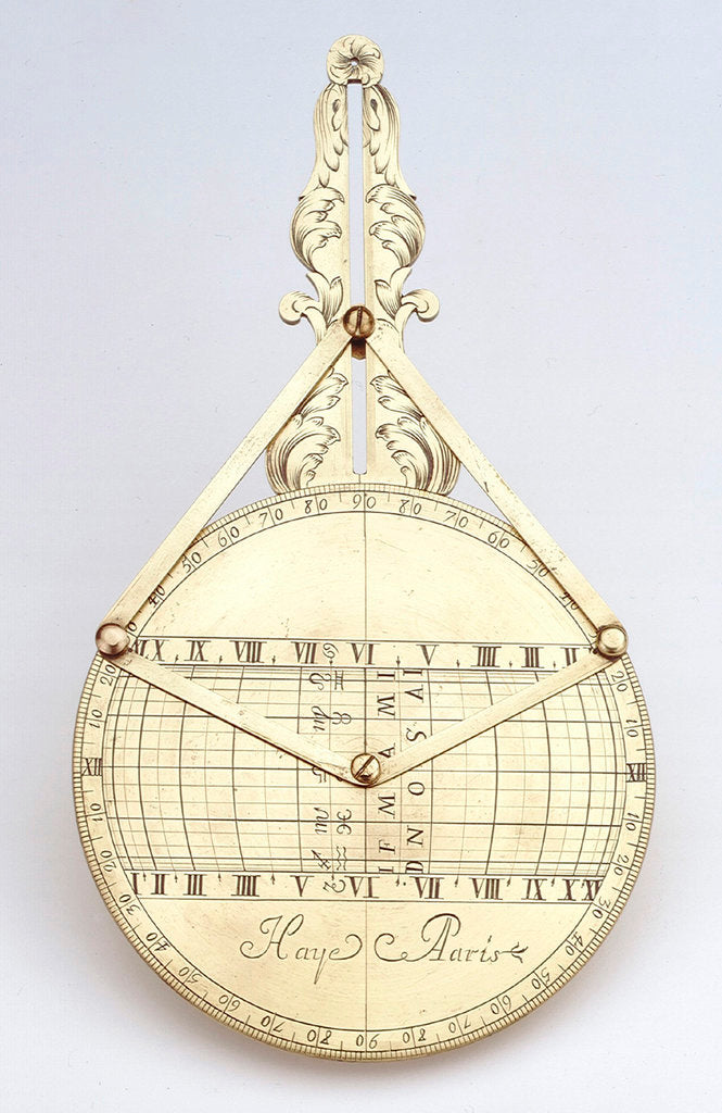 Detail of Rojas dial by Thomas Haye