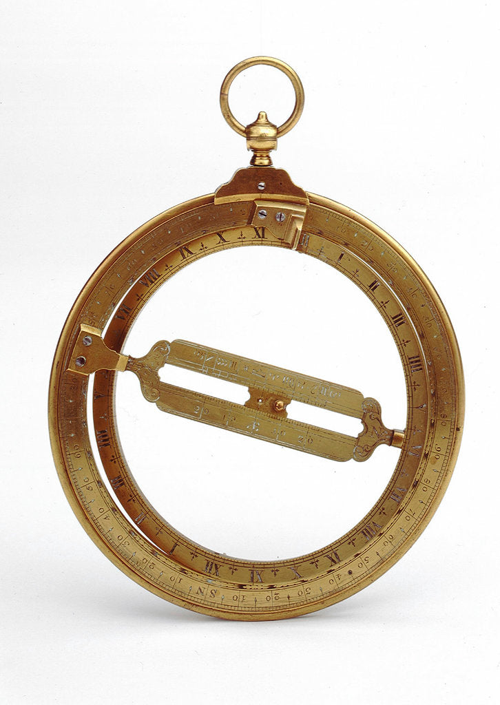 Detail of Universal equinoctial ring dial by unknown