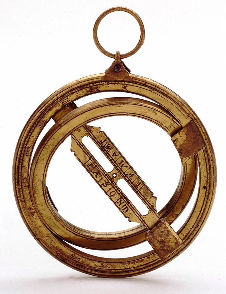 Detail of Universal equinoctial ring dial by Edmund Culpeper