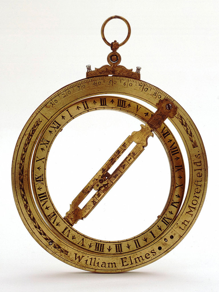 Detail of Universal equinoctial ring dial by William Elmes