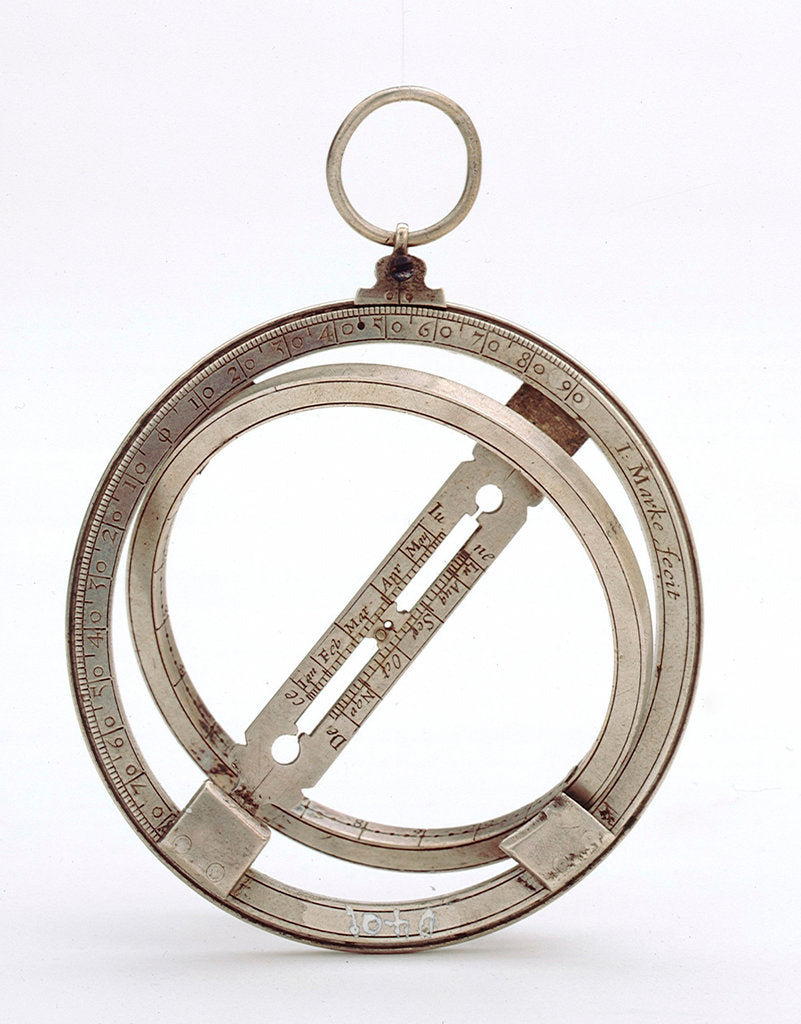 Detail of Universal equinoctial ring dial by John Marke