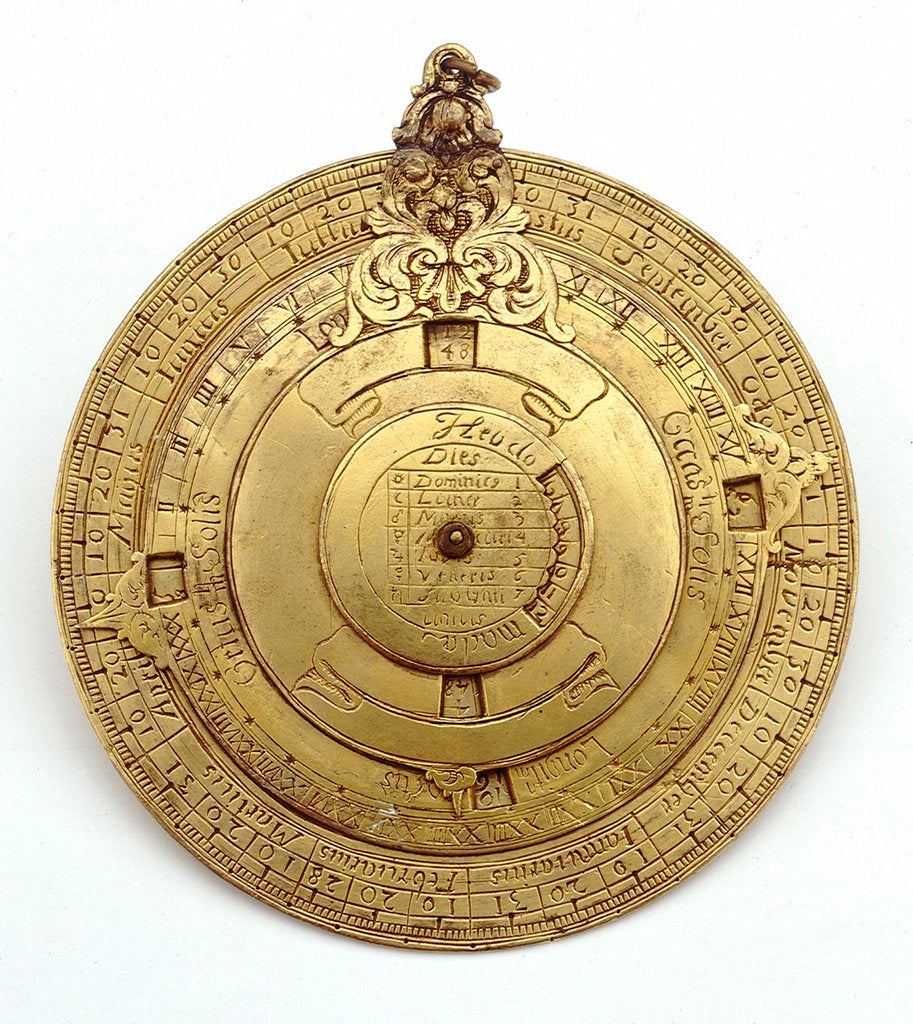 Detail of Vertical disc dial by unknown