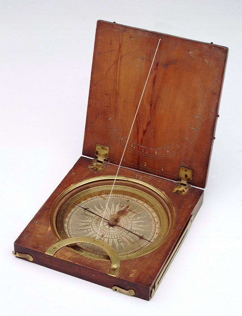 Detail of Diptych dial, leaves Ib and IIa by Henry Sutton