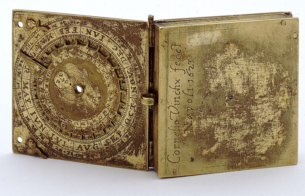 Detail of Astronomical compendium, outside face by Cornelio Vinch