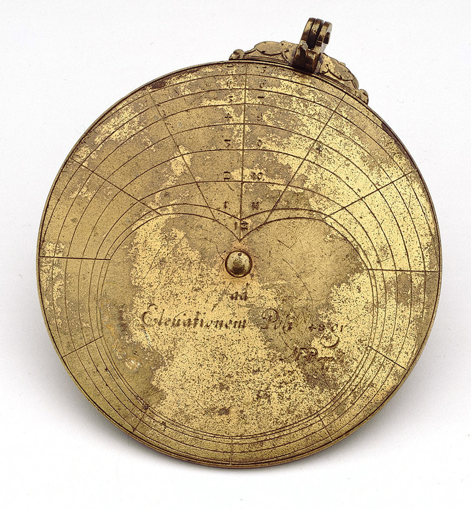Detail of Vertical disc dial by M. F. Poppel