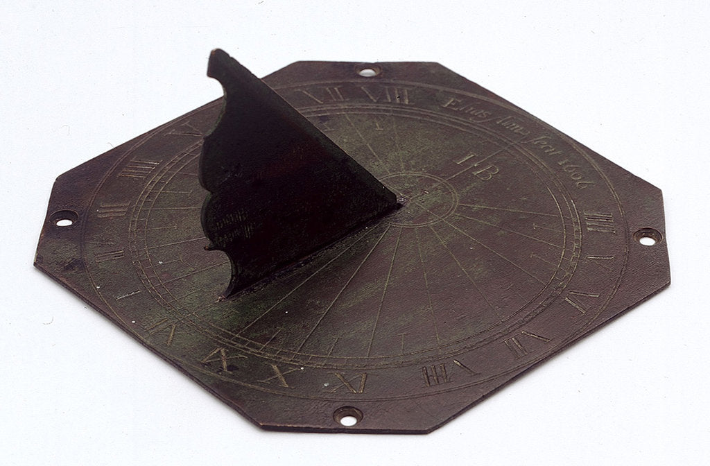 Detail of Horizontal pedestal dial by Elias Allen