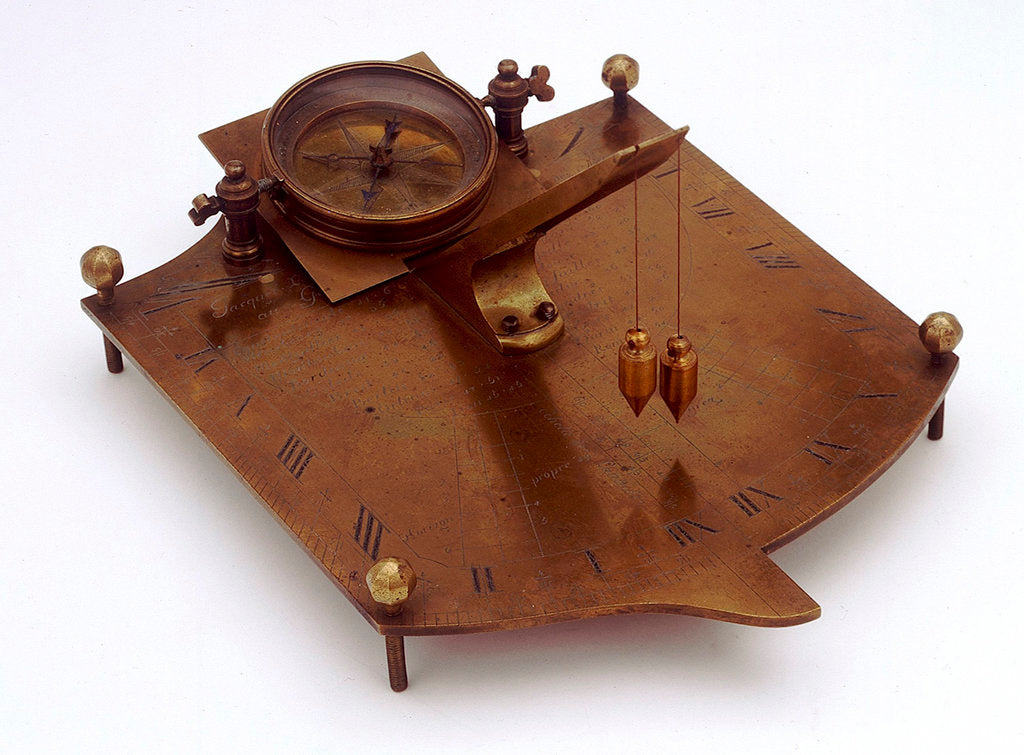 Detail of Inclining dial by Jacques Le Maire
