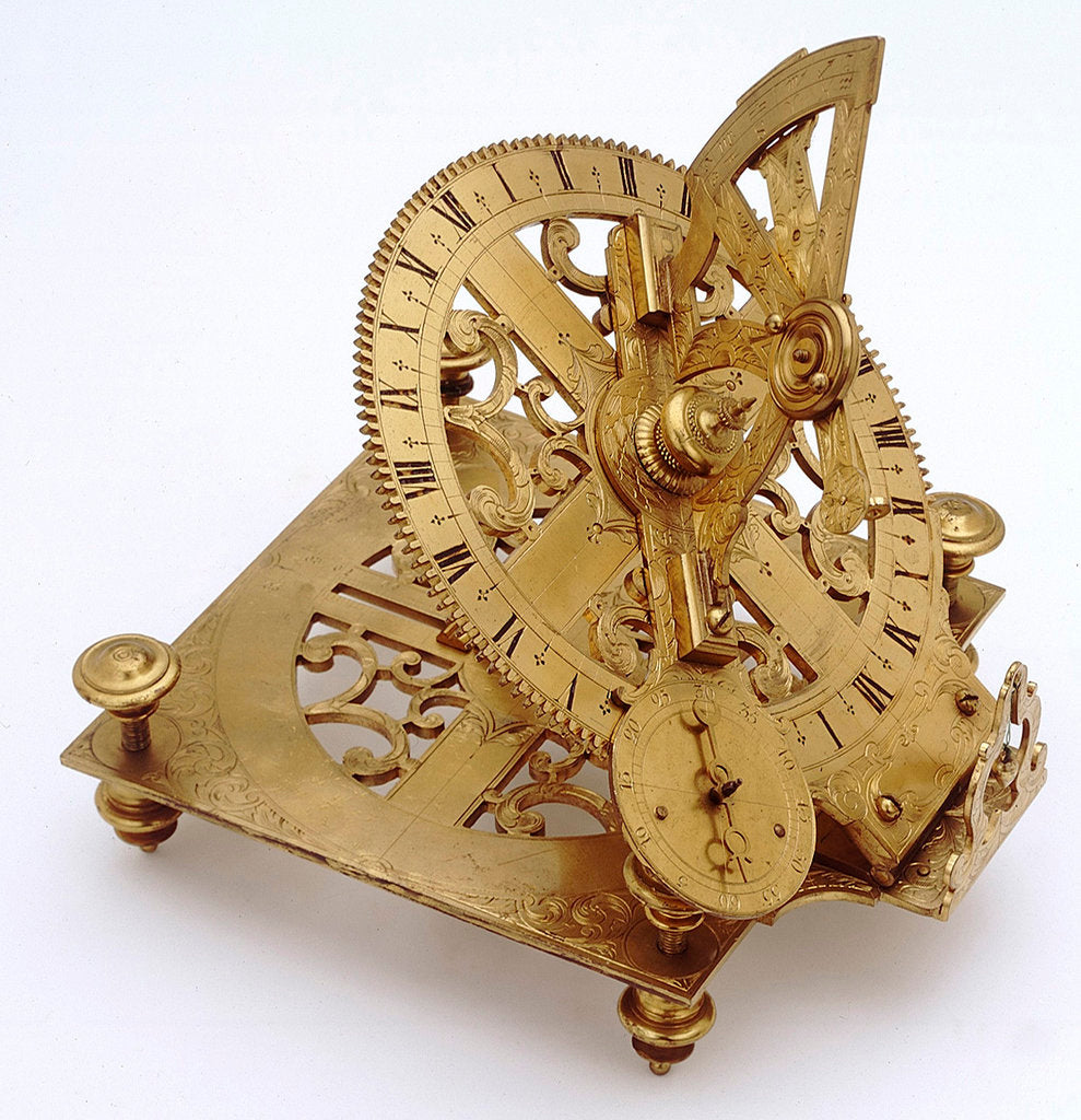 Detail of Mechanical equinoctial dial by unknown